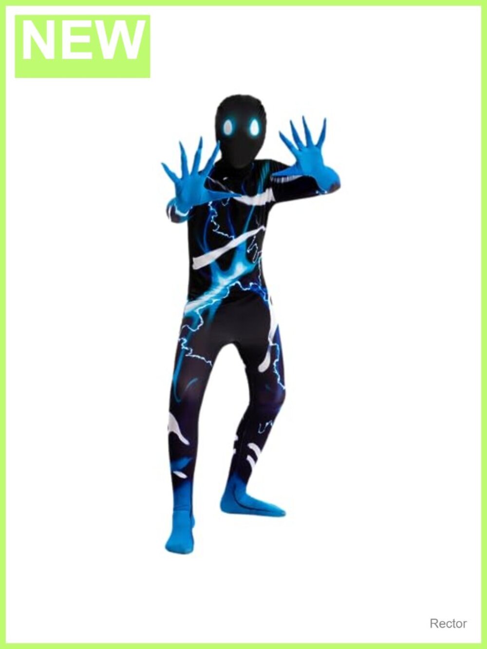 Kids Slenderman Shadow Bodysuit Halloween Costume Jumpsuit